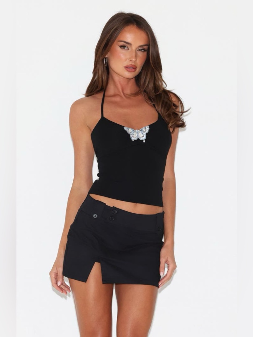Tiger Mist Black Kittie Mini Skort size XS EUC - Picture 5 of 11